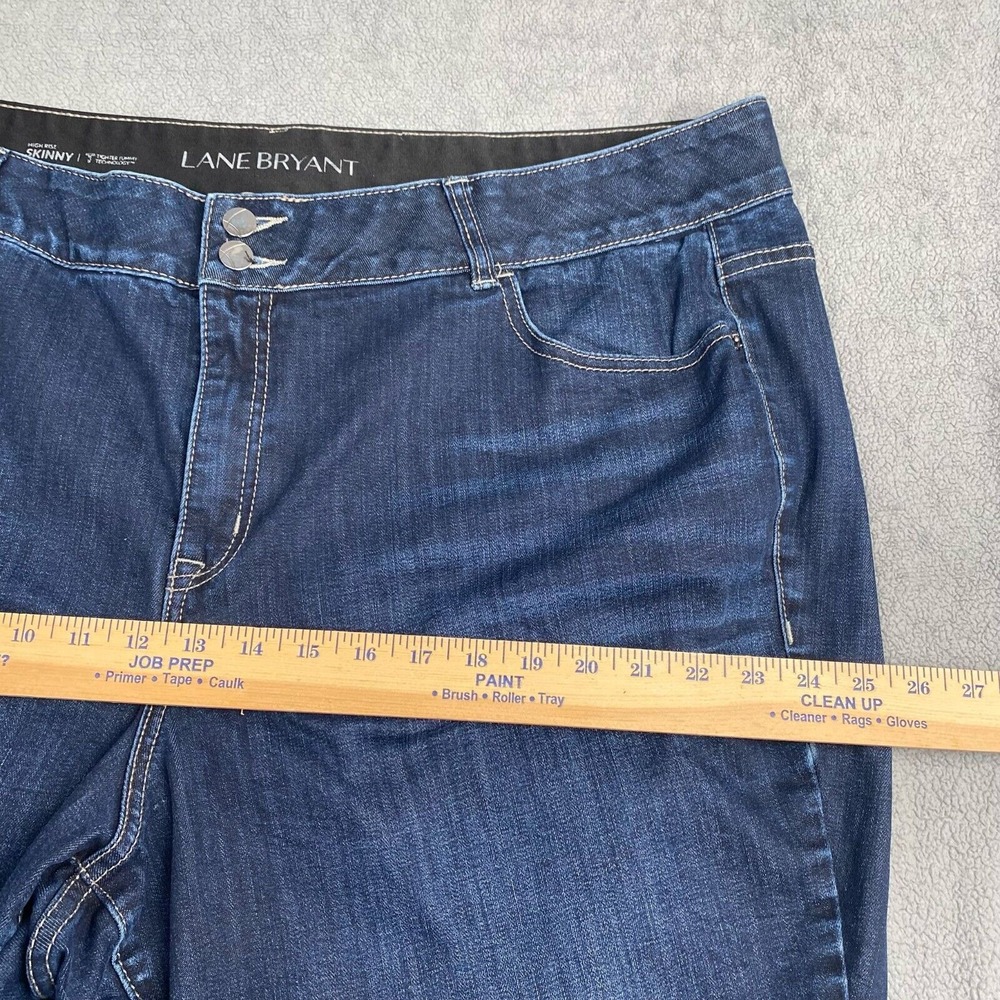 Lane Bryant Women's Size 24 Blue Plus High-Rise Stretch Skinny‎ Jeans - Picture 6 of 13